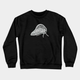 Treehopper Ink Art - cool insect bug design - on dark grey Crewneck Sweatshirt